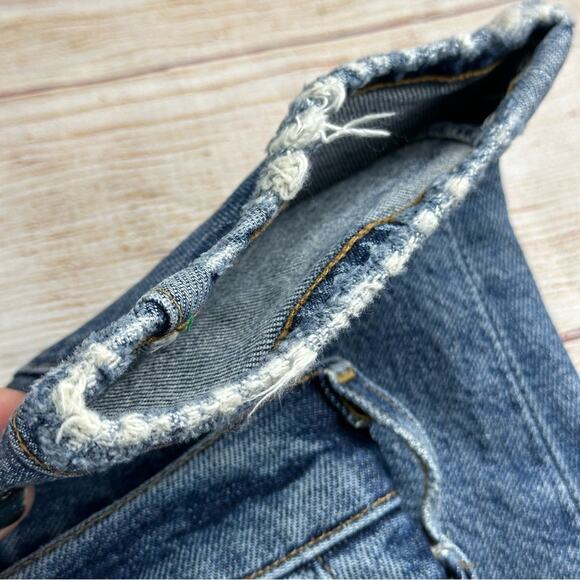 Agolde Toni Mid Rise Straight Leg Ankle Length Jeans - Picture 4 of 7